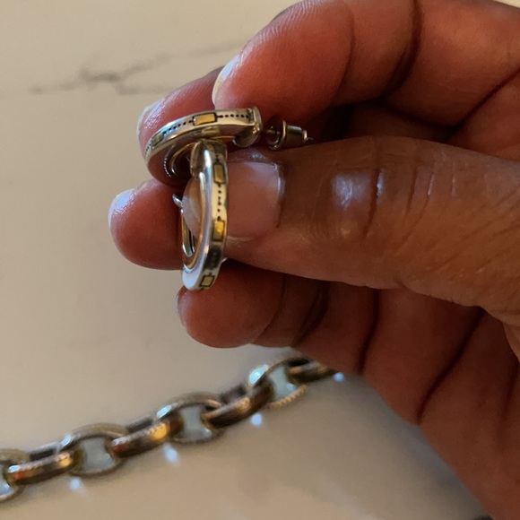 Brighton Two-tone Bracelet and Earrings - Picture 5 of 8